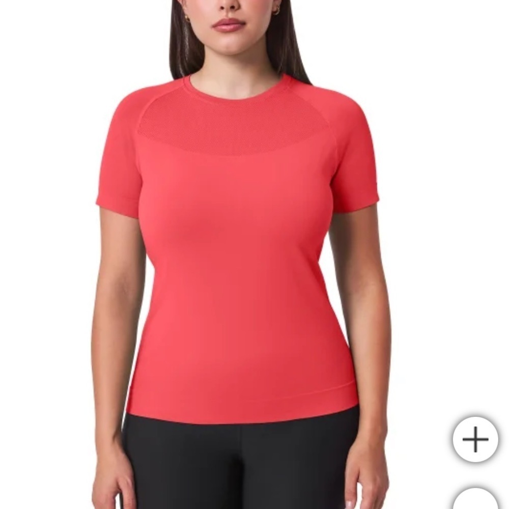 NWOT Mondetta Women's Short Sleeve Seamless‎ pink Tee